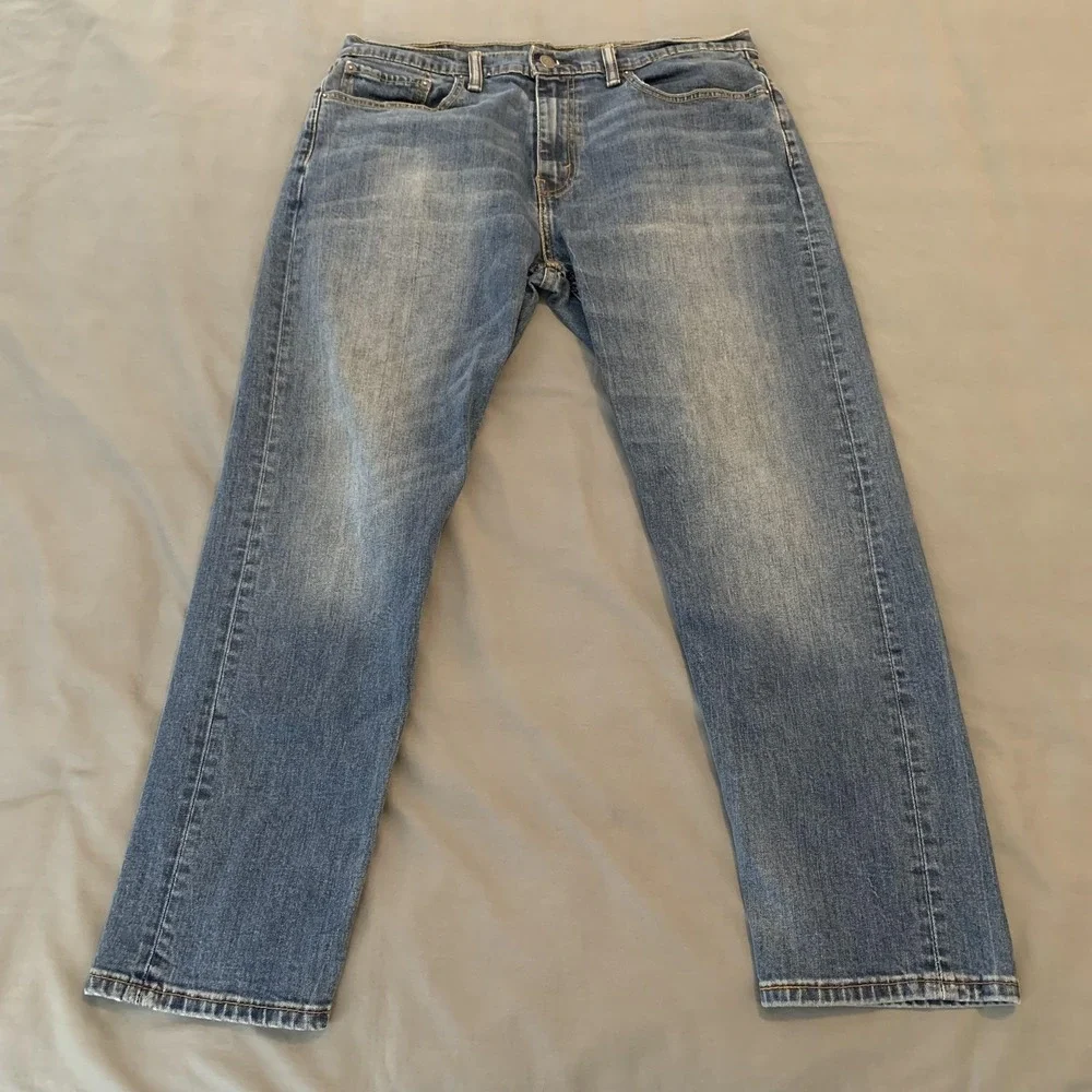Levis 507 Mens Jeans 36x30 Medium Wash Straight Leg Stretch‎ Zip Fly Classic